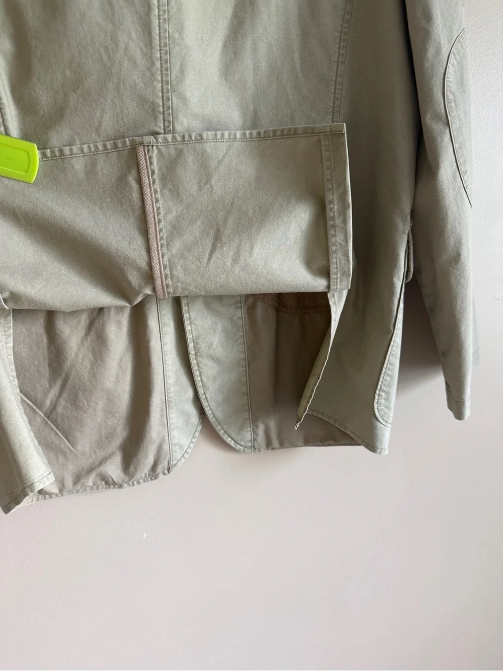 Vtg L.L.Bean Men’s Cotton Khaki Blazer  Notch Collar Button Pockets 38 Reg